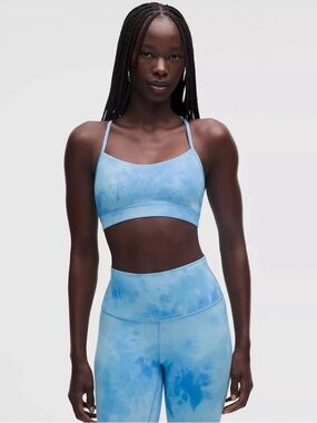 LULULEMON Flow Y Bra Nulu Light Support AC Smoothie Wash Blueberry Sz 6-8-12 NWT